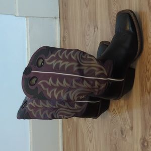 Vintage Tony Lama Square Toe Boots